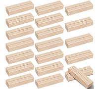Wonnell Bois Porte-cartes, peuvent être utilisés comme porte-cartes, porte-cartes de menu, porte-cartes, porte-cartes de mariage et porte-cartes postales, décoratifs pour tenir fermement (20 Pièces)