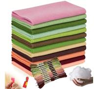 Wonninek Grandes feuilles de feutrine 20,3 x 88,9 cm 12 couleurs assorties | Série rétro, sans plis, carrés non tissés de 1,4 mm pour loisirs créatifs, couture et patchwork
