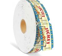 Wonninek Tickets de Cirque Tombola, 1000 Pièces - Haute Qualité - Tickets d'entrée pour Carnaval avec Numérotation Continue - Tickets de Tombola - Coupons de Repas - Rouleau pour Tickets d'entrée