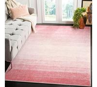Wonnitar Tapis Moderne ombré, Lavable, 1,5 x 2,1 m, Rose Clair, antidérapant, pour Chambre à Coucher et Fille, Grand Tapis Doux Qui ne perd Pas Ses Poils pour Salle de Bain (Rose, 1,5 x 2,1 m)