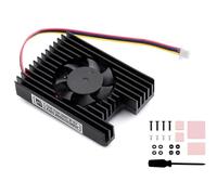 Wonrabai CM5 PWM Fan, Dedicated All-in-One 3007 Cooling Fan and Heatsink for Compute Module 5, 5V Power Supply, PWM Speed Adjustable, with Thermal Tapes
