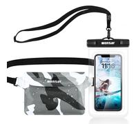 WONSAR Étanche Sac IPX8 Etanche Pochette Etanche Smartphone, Pochette Étanche, Pochette Imperméable avec Housse Étanche Smartphones, pour Natation, Rafting, Kayak, Canotage, Camping