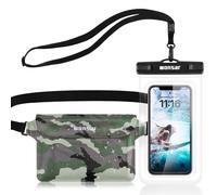 WONSAR Étanche Sac IPX8 Etanche Pochette Etanche Smartphone, Pochette Étanche, Pochette Imperméable avec Housse Étanche Smartphones, pour Natation, Rafting, Kayak, Canotage, Camping