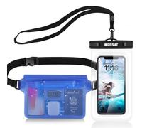 WONSAR Étanche Sac IPX8 Etanche Pochette Etanche Smartphone pour Nautique | Pochette Étanche, Pochette Imperméable avec Housse Étanche Smartphones, pour Natation, Rafting, Kayak, Canotage, Camping