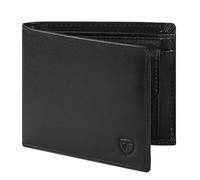 WONSEFOO Portefeuille Homme Mince en Cuir Véritable avec RFID | Noir