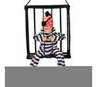 Wonsfuleu Décorations d'halloween de Prisonnier | Accessoire de décor d'halloween | Cage de Prisonnier fantasmagorique, décoration d'horreur Halloween activée par Le Mouvement Hurlant pour Adultes