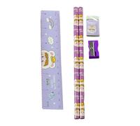 Wonsfuleu Fournitures de papeterie scolaire, ensemble d'écriture de papeterie | Kit de papeterie mignon 5 pièces pour étudiant - Ensemble de papeterie complet pour notes de cours quotidiennes,