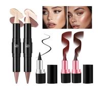 Wonsfuleu Makeup Combo Set pour les femmes, stylo de contour facial 5d | Kit de stylo de beauté pour les yeux et le visage - Fournitures de maquillage à double tête pour les rencontres, voyage