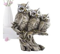 Wonsfuleu Statue de Hibou, décoration de Jardin de Hibou | Décoration de Jardin en Forme de Chouette pour l'extérieur | Décoration extérieure Mignonne, Statue de Jardin, Sculpture Animale, Figurine
