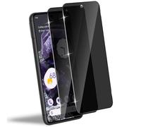 Wonsoso Lot de 2 films de protection d'écran en verre trempé anti-espion pour Google Pixel 8, dureté 9H, compatible avec les coques, ultra résistant, anti-éclats, anti-rayures, protection de la vie