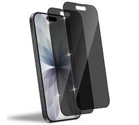 Wonsoso Lot de 2 films de protection d'écran en verre trempé anti-espion pour iPhone 17, dureté 9H, compatible avec les coques, ultra résistant, anti-éclats, anti-rayures, protection de la vie privée