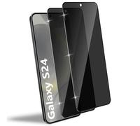 Wonsoso Lot de 2 films de protection d'écran en verre trempé pour Samsung Galaxy S25/S24 5G, dureté 9H, ultra résistant, anti-éclats, anti-rayures, protection de la vie privée