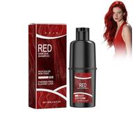 Wonsters 100ML shampoo de Coloration de Cheveux, Shampooing Naturel Instantané de Coloration de Cheveux 3 en 1 Shampooing de Teinture de Cheveux(Rouge)