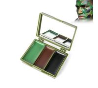Wonsters 3-couleur camouflage maquillage, camouflage crème, camouflage visage, armée militaire CS visage couleur camouflage Woodland, camouflage crème 3-couleurs peeling serum