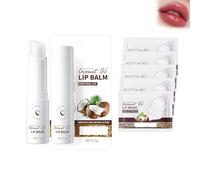 Wonsters baume à lèvres à la noix de coco et masque à lèvres à la noix de coco 5pc, rouge à lèvres Crystal Jelly soin pour les lèvres sèches lipstick