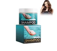 Wonsters Sea salt shampoo, shampooing au sel marin, gommage nettoyant du cuir chevelu, shampooing naturel pour cheveux gras, sel marin & mélisse citronnée bio,hydratation et contrôle de l'huile