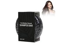 Wonsters Shampooing solide pour la rénovation des couleurs pour hommes,Barre de shampooing solide au charbon de bambou, Shampooing solide pour soigner les cheveux blancs shampoo