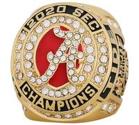 Wonsunte Bague De Champion De Football Américain Bagues De Championnat UA avec Boîte De Présentation Prix du Vainqueur du Rugby Meilleurs Cadeaux pour Les Fans De Sport