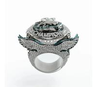 Wonsunte Bague De Champion De Football des Eagles 2025 avec Boîte Bagues De Championnat du Monde Gagnant De Rugby Prix Collection De Trophées Cadeaux Souvenirs Sportifs pour Les Fans