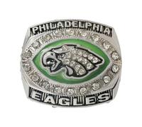 Wonsunte Bagues De Championnat De Football Américain Eagles 2004 avec Boîte Bague De Champion De Rugby Gagnant Prix Sport Objet De Collection Meilleurs Cadeaux pour Amis Fans