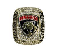 Wonsunte Bagues De Championnat des Panthers Puck 2024 avec Boîte Bague des Champions De Hockey De Floride Gagnant Prix Collection Souvenir Sportif Meilleurs Cadeaux pour Les Fans Amis,2,13#