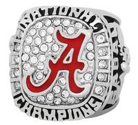 Wonsunte Bagues De Championnat UA Bague De Champion De Football Américain avec Boîte De Présentation Prix du Gagnant du Rugby Meilleurs Cadeaux pour Les Fans Anciens Élèves