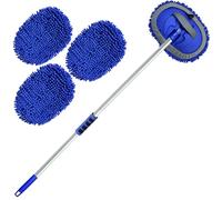 Wontolf Brosse de Lavage de Voiture de 157,5 cm avec Long Manche en Microfibre Chenille pour Lavage de Voiture, kit de Nettoyage pour Voiture, Camping-Car, Camion, Bateau