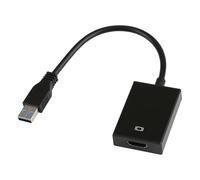 Wonvify Adaptateur USB vers HDMI, Convertisseur USB 3.0/2.0 vers HDMI 1080P Full HD (Mâle à Femelle) avec Audio pour PC, Ordinateur Portable, TV HDTV, Compatible avec Windows XP 7/8 / 8.1/10