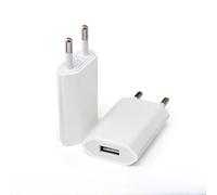 Wonvify Chargeur USB, 2 Packs Adaptateur de Rapide Prise Universel 5V 1A, USB Secteur Adapte, Embout Charger USB A pour i Phone 6/7/8/11/X/Samsung Galaxy/Hua-wei/Xiaomi/Smartwatch, Blanc