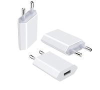 Wonvify Chargeur USB, 3 Packs Adaptateur de Rapide Prise Universel 5V 1A, Adapte Secteur USB, Embout Charger USB A pour i Phone 6/7/8/11/X/XS/Samsung Galaxy/Xiaomi/Smartwatch/Ecouteurs, Blanc