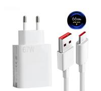 Wonvify Chargeur Xiaomi Charge Rapide, 67W Chargeur et Câble 1.5M pour Xiaomi Redmi Note 12/13/9/9 Pro/11/11S/8 Pro/10 Pro/10S/9T/9S, USB C Câble de Charger Adaptateur Secteur