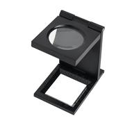 Wonvify Loupe de Table Compte-Fils, Loupe de Lecture, Pliable Compteur de Fils en Métal, Grossissement de 10x, pour Travail, Bureau Maison, Réparation, Hobby, Artisanat, Journaux