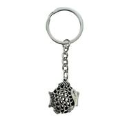 WOO MANTO Porte-clés poisson en forme de boule - Pendentif de sac 3D à voir à travers comme porte-bonheur