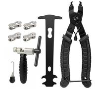 Woobroo Kettennieter und Kettenschlosszange, 4 Paar Kettennieten, Fahrrad Kettenreparatur Set Dérive-chaîne pour vélo Unisexe, Ferreux, Allgemeine Größe