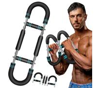 Woobroo Saker Twister Arm Trainer, 5 Niveaux de Puissance réglable pour Homme, Ressort en Acier avec poignée en Mousse - Équipement de Gym à Domicile idéal pour la Poitrine, Les Bras, Les épaules et