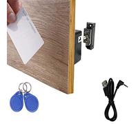 WOOCH Verrou électronique avec serrure RFID cachée avec câble USB pour armoires et tiroirs en bois