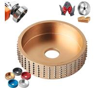 Wood Angle Grinding Wheel, Durable Angle Grinder Wheels Wood Carving Tool, for Wood Cutting, Polishing, Shaping & Buffing (Gold,Aperture diameter: 16mm)