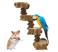 Wood Bird Perch - Pet Parrots Escalade Bois | Oiseau en Bois Pourpre pour Perroquet Budgerigar - Échelle à Oiseaux en Bois Hamster