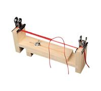 Wood Bracelet Jig, Craft Weaving Holder, 8.66x3.35 Inch Bracelet Making Tool for Jewelry Projects, Beading and Wristband Organizer, DIY Craft Supply with Adjustable Pegs, Hobby Accessory for Teens