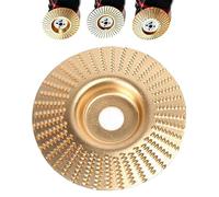 Wood Carving Disc,4 Inches Tungsten Carbide Wood Grinding Disc for Angle Grinder,for Shaping Polishing Buffing Cutting and Shaping (Flat Type)