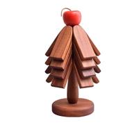 Wood Christmas Tree Trivet Set Foldable Heat Resistant Table Hot Pad Decor