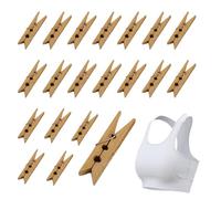 Wood Clothespins, Laundry Clips, Heavy Duty Grip, Rustic Craft Pegs, Photo Hangers, Ideal for Hanging Clothes, Towels, Socks, Self Made Projects, Picture Display, Home Decor