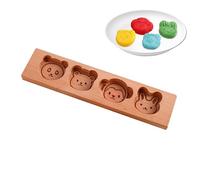 Wood Cookie Mold, Cartoon Biscuits Cutter Stamp Mould, Cookie Making Tool, Perfect for Chocolate Fondant Pastry, Birthday Wedding Cakes, Food Bloggers, Home Bakers, Cooking Class Use, 30 x 7 cm Wood