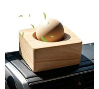 Wood Diffuser - Natural Air Purifier, 1.77 inches Fragrance Release with Passive Diffusion, Round Ball Design, Silent, Home Decor for Car Office Living Room Study Room Dormitory