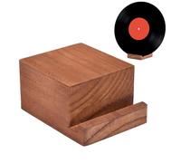 Wood Display Stand - 4.49x3.39x2.28inch, Album Cover Holder, Wooden Vinyl Record Display Stand, Tabletop AlbumCover Holder, Portable Multifunctional Modern Home Decor For Photo, Document, Records