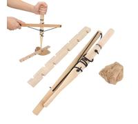 Wood Drilling Fire Making Tool, Survival Emergency Ignitor Fire Starter Kit for Outdoor Camping Emergency Survival Hiking Backpacking