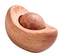 Wood Essential Oil Diffuser | Natural Wood Passive Flameless Mini Coin Design No Power Required Dispenser | Subtle Fragrance Release Decorative Freshener | Car Truck Home Desk Living Room Bedroo