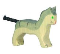 Holztiger - 80056 - Figurine - Chat, Petit - Gris