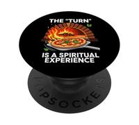 Wood Fired Pizza Oven The Turn is A Spiritual Experience PopSockets PopGrip Adhésif