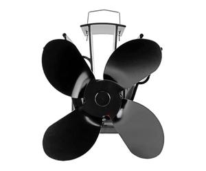 Wood Fireplace Fan - Heat Powered Stove Accessory for Efficient Warmth | 4-Blade Design with Quiet & Enhanced Airflow for Log Burner, Cabin Heating, Indoor Fireplace and Home Use